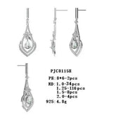 Sterling Silver Semi Mount Earrings Setting Pear PE 8x6mm - Syzjewelry